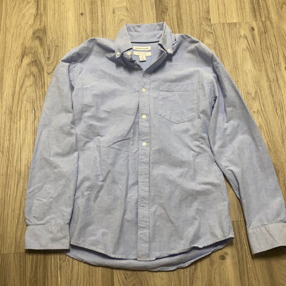Pale blue long sleeve button up